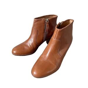 Jack Rogers Margot Leather Ankle Booties in Oak